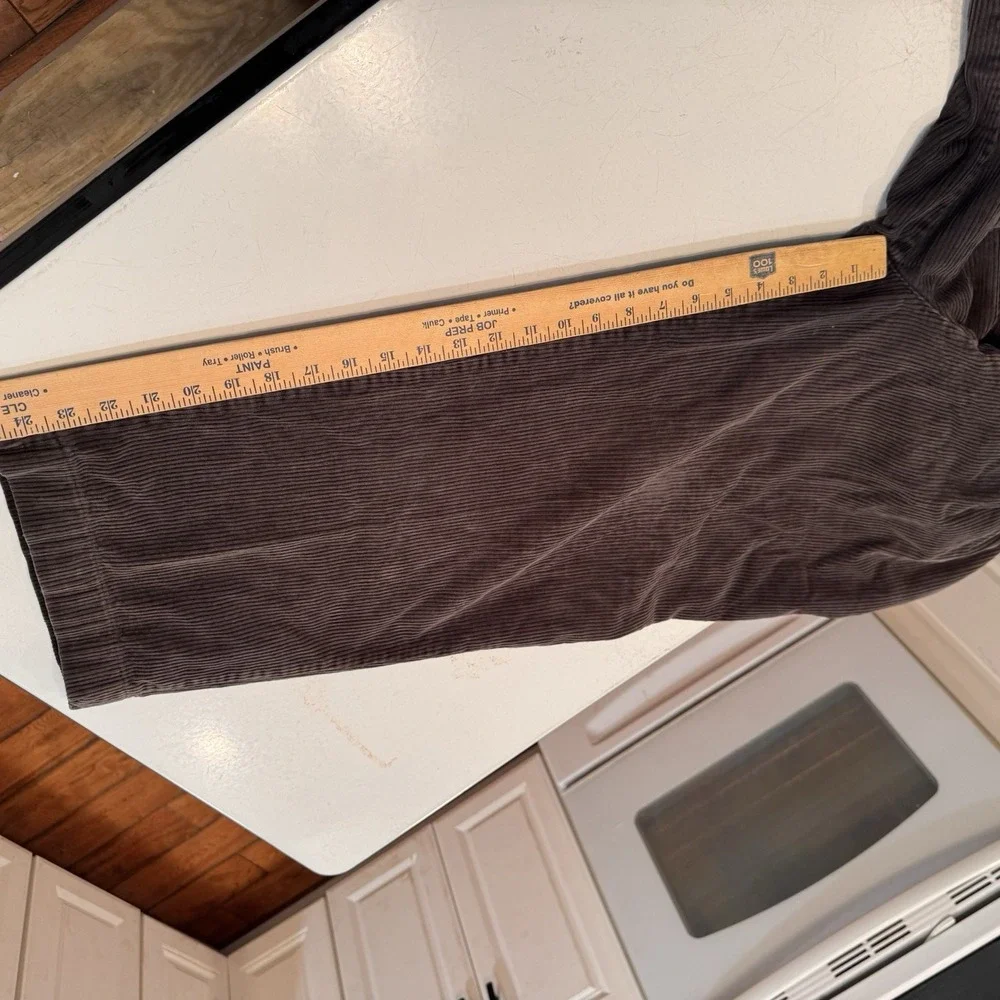 Croft & Barrow‎ Corduroy Pants Classic Fit Brown Casual Trousers 38x25